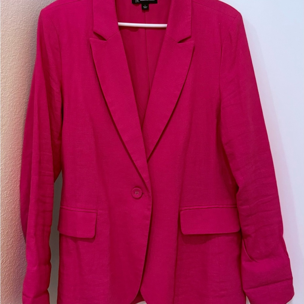INC International Concepts Fuchsia Blazer
